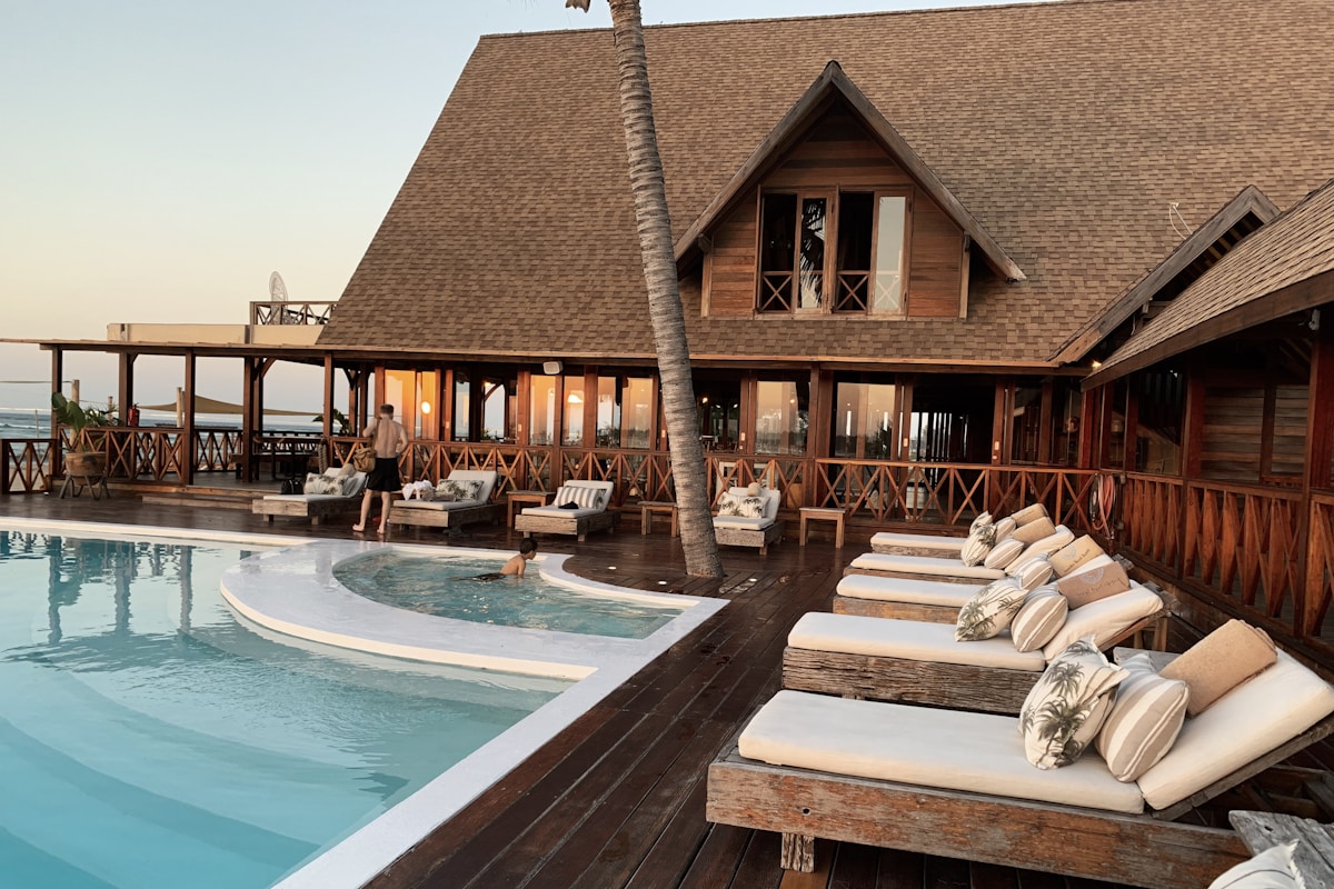 Hotel pool and resort accommodation